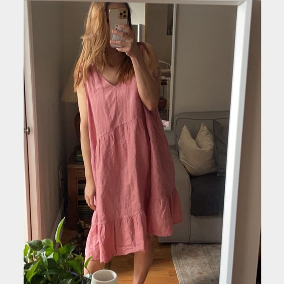 Cynthia Rowley Relaxed fit linen light pink dress Cynthia Rowley Relaxed fit linen light pink dress